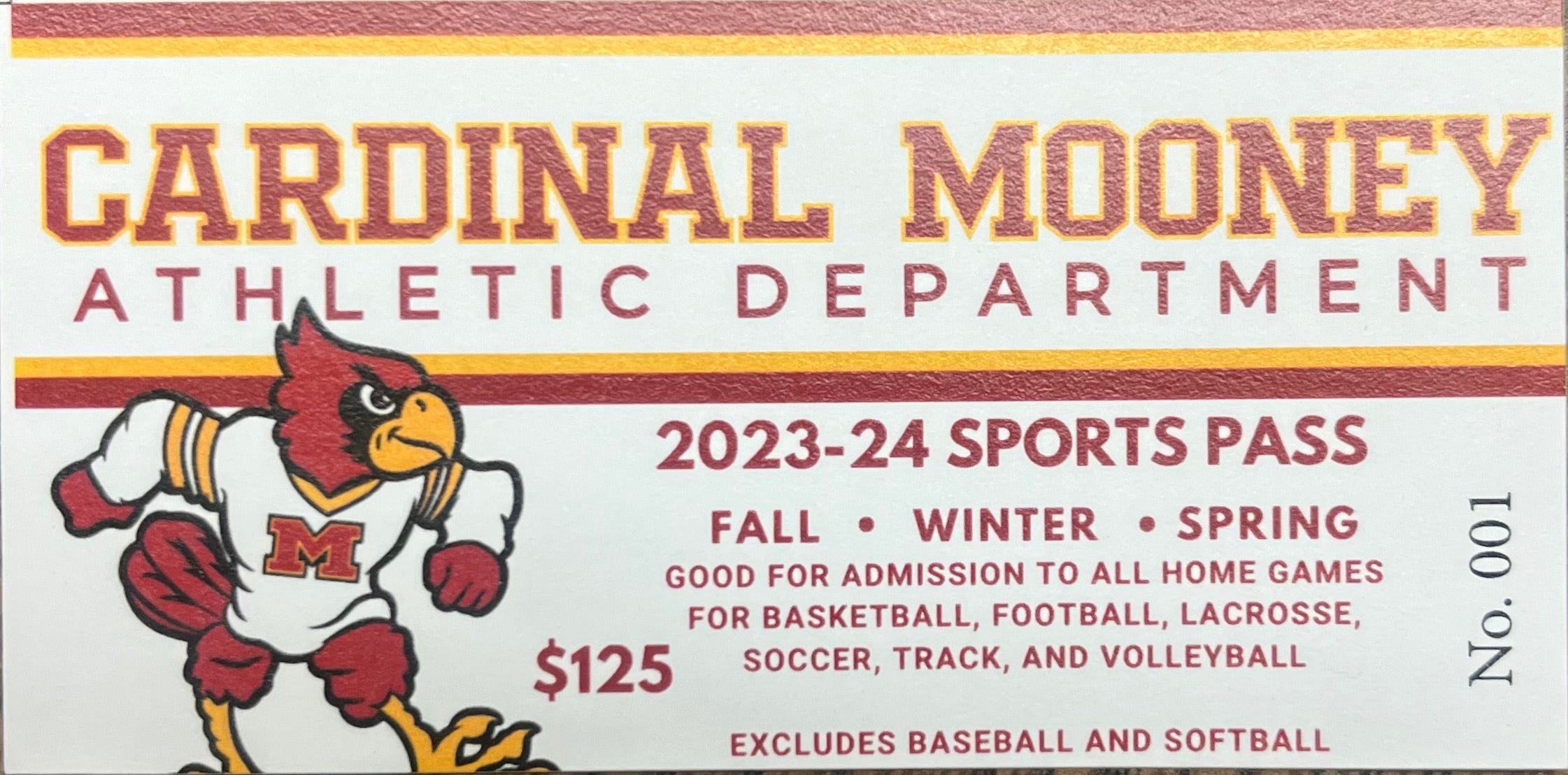 ATHLETIC  PASS - ALL SPORTS 2023-24