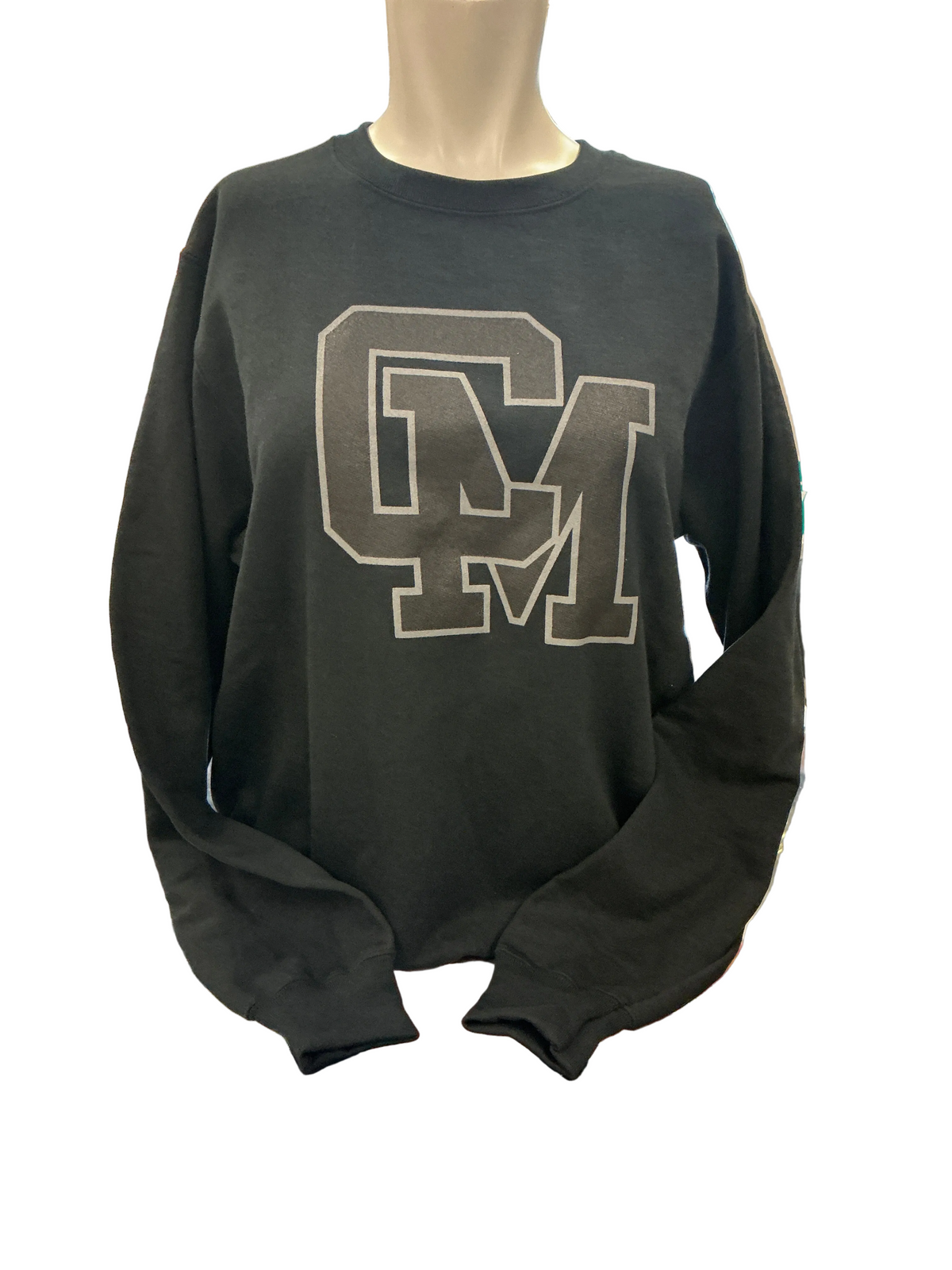 Port & Co Black on Black Crewneck