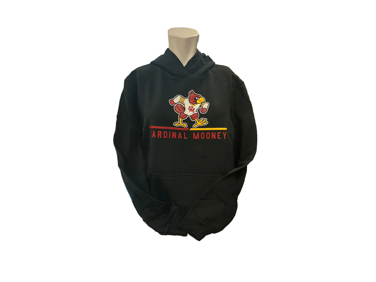 Port & Co Walking Cardinal Black Hooded Sweatshirt