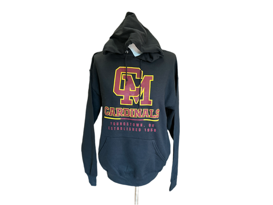 Jerzees CM Black Hooded Sweatshirt