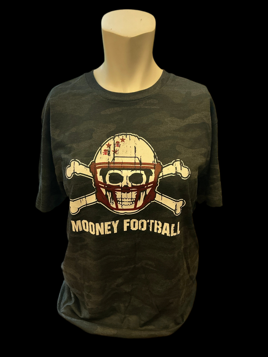 Youth Mooney Football T-Shirt Skull & Cross Bones