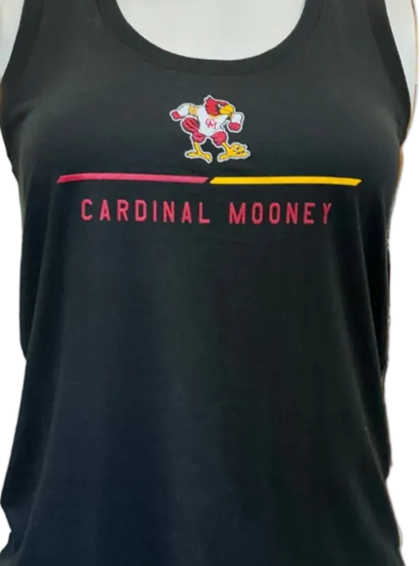 Ladies Black District Threads Loose Fit  Tank