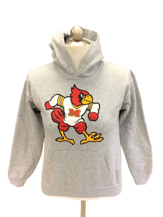 Youth Jerzees Fighting Cardinal Hooded Sweatshirt