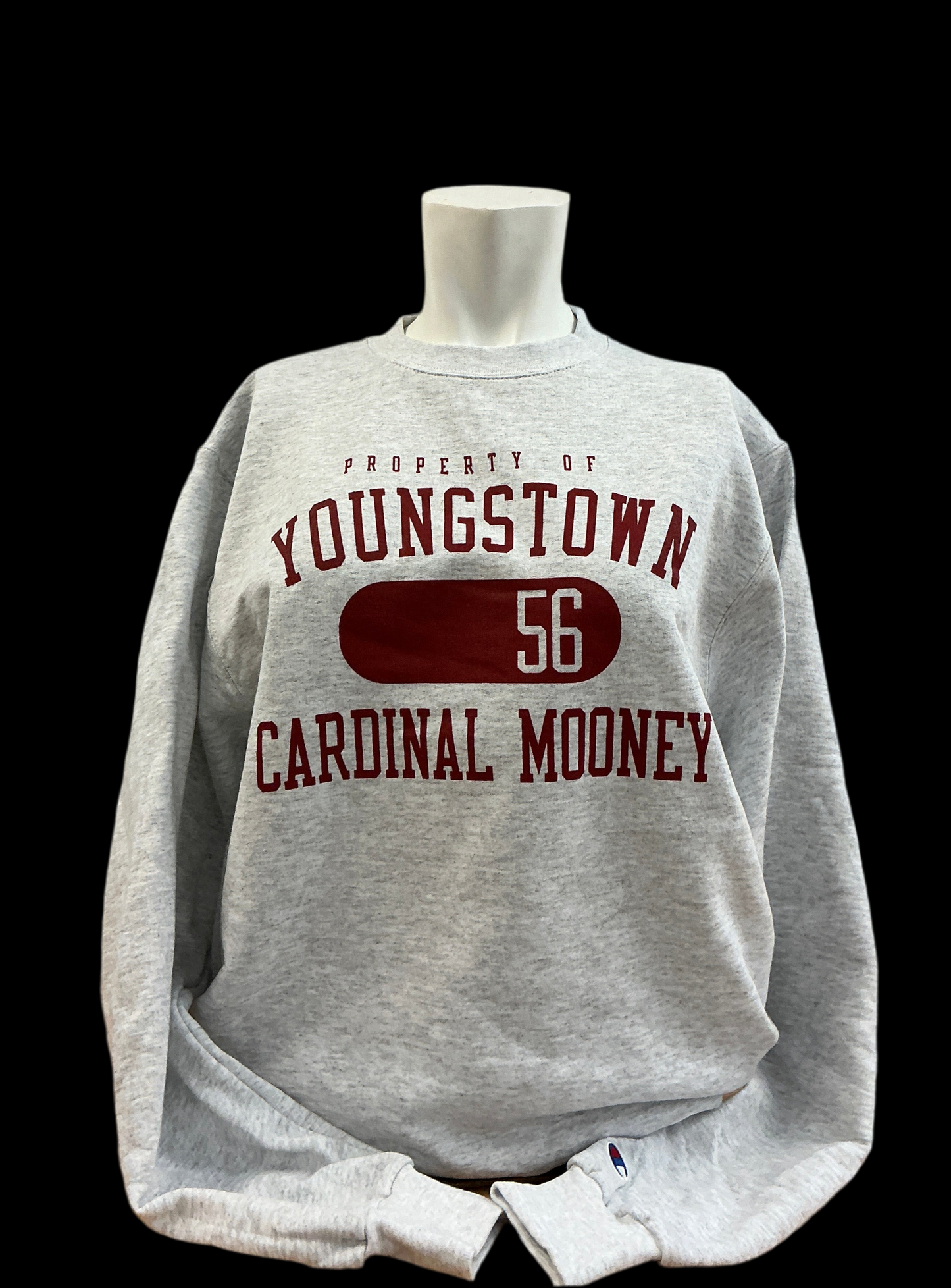 Champion Property Of  Youngstown Cardinal Mooney Crew-neck Sweatshirt