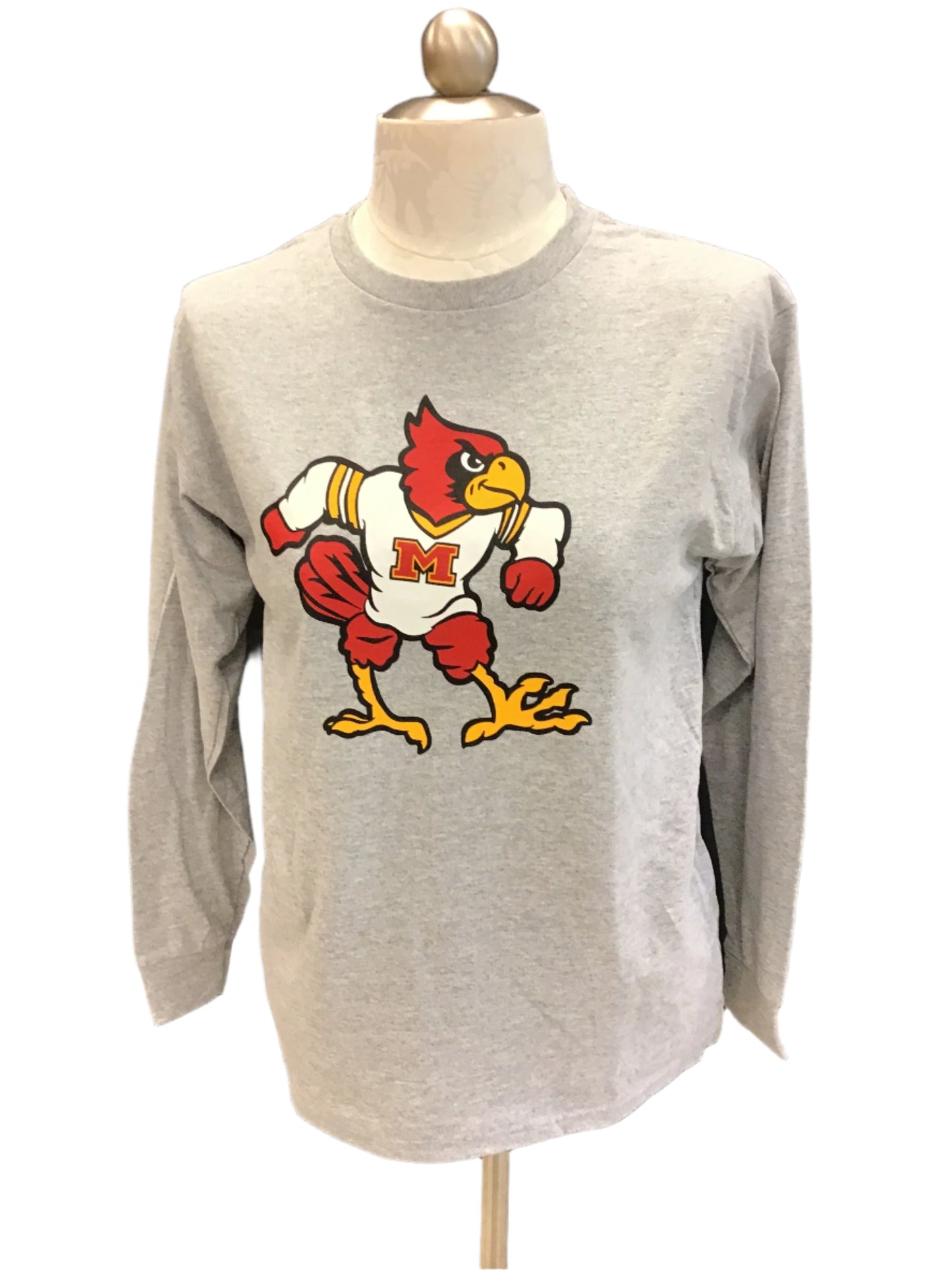 Youth Gildan Long Sleeve with Cardinal T-Shirt